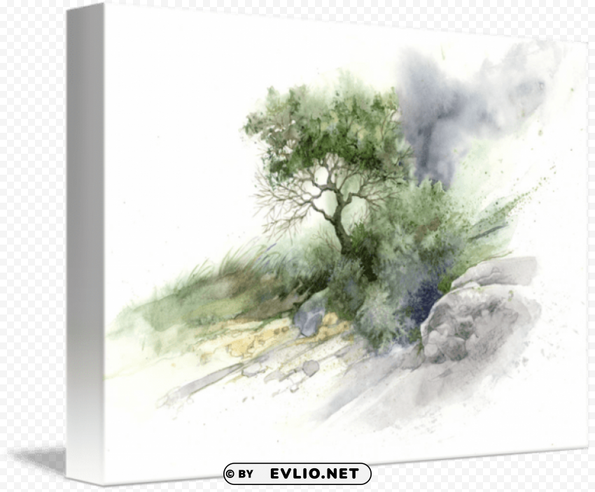 mind of watercolor trees HighQuality Transparent PNG Isolated Object