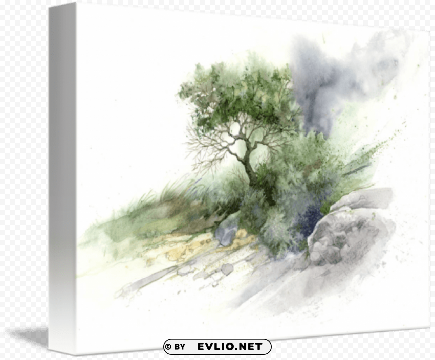 Mind Of Watercolor Trees HighQuality Transparent PNG Isolated Object