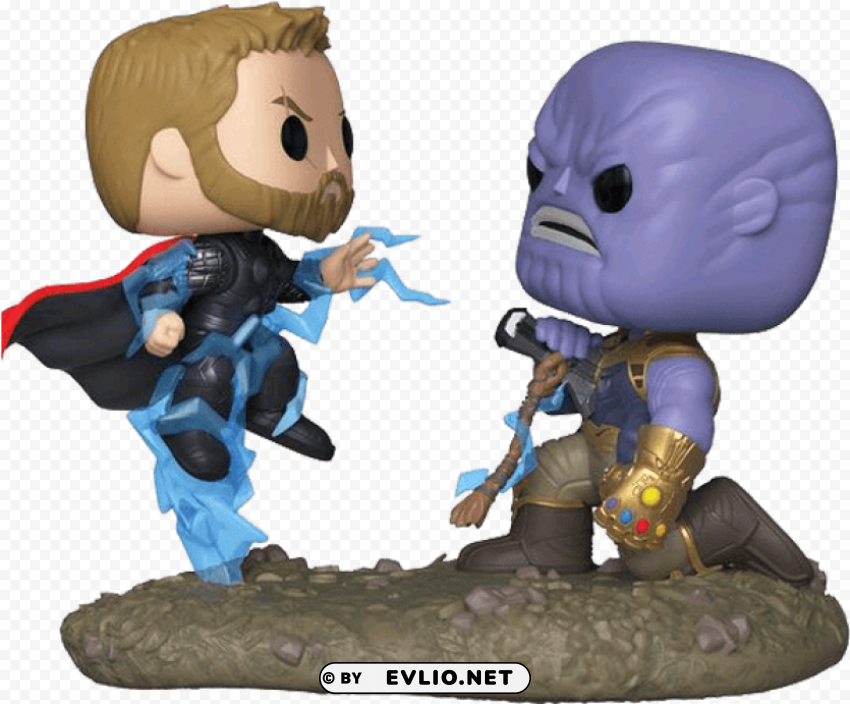 thor vs thanos pop Transparent PNG images for printing