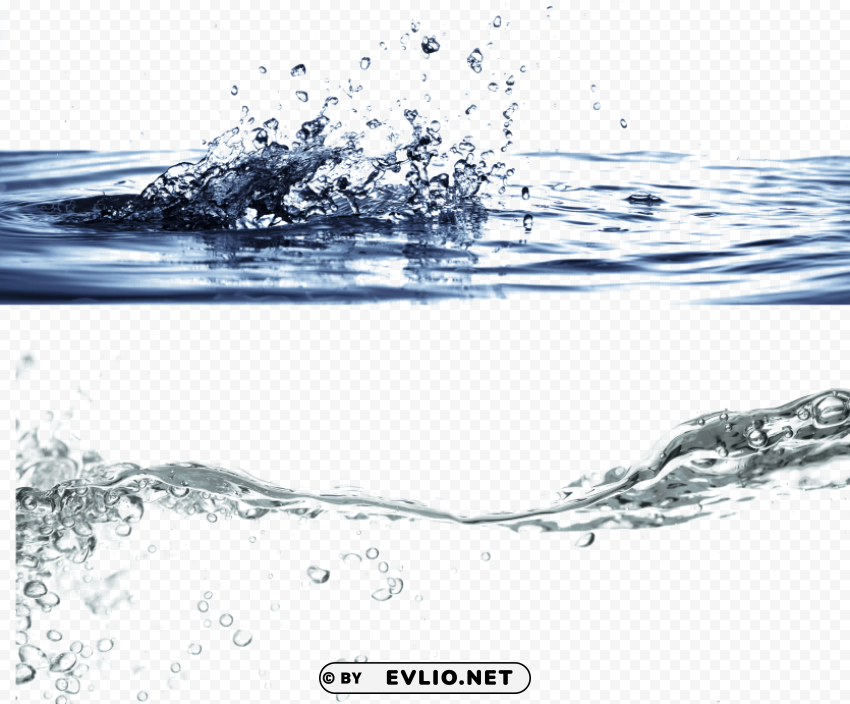 water PNG Isolated Object with Clear Transparency