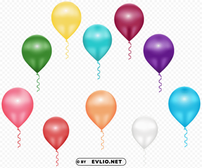 flying balloons PNG images with alpha channel diverse selection