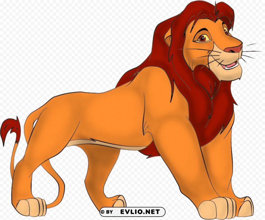 lion king Isolated Graphic on Clear Transparent PNG clipart png photo - cfbcb27d