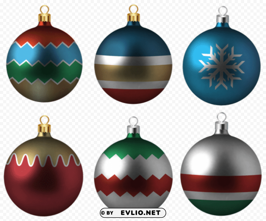 christmas ball set Free PNG images with alpha channel compilation