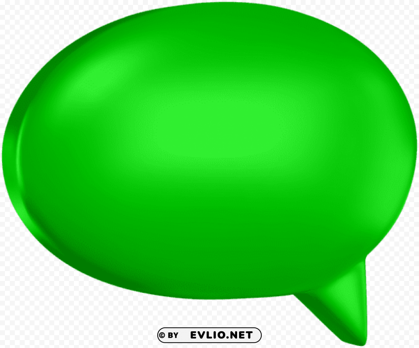 green speech bubble Clear background PNGs