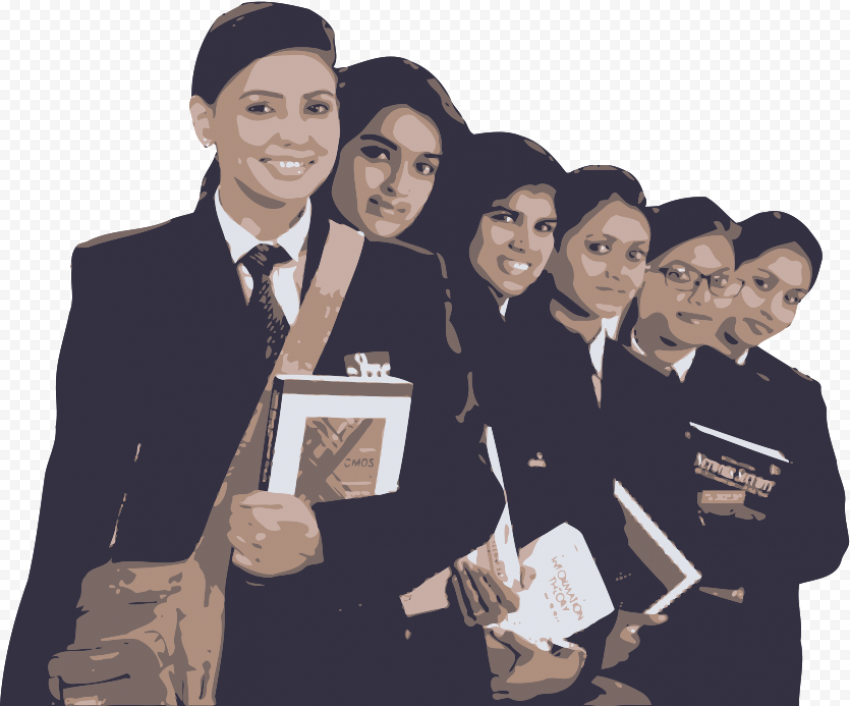 indian school students download - college students in uniform Transparent PNG images for printing
