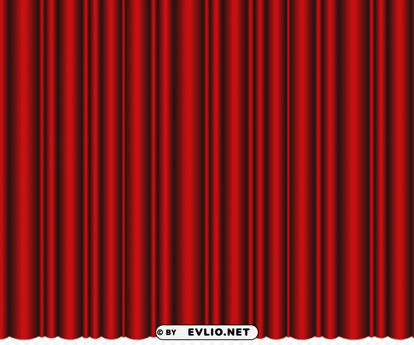 closed theater curtains red transparent Isolated Subject in HighResolution PNG