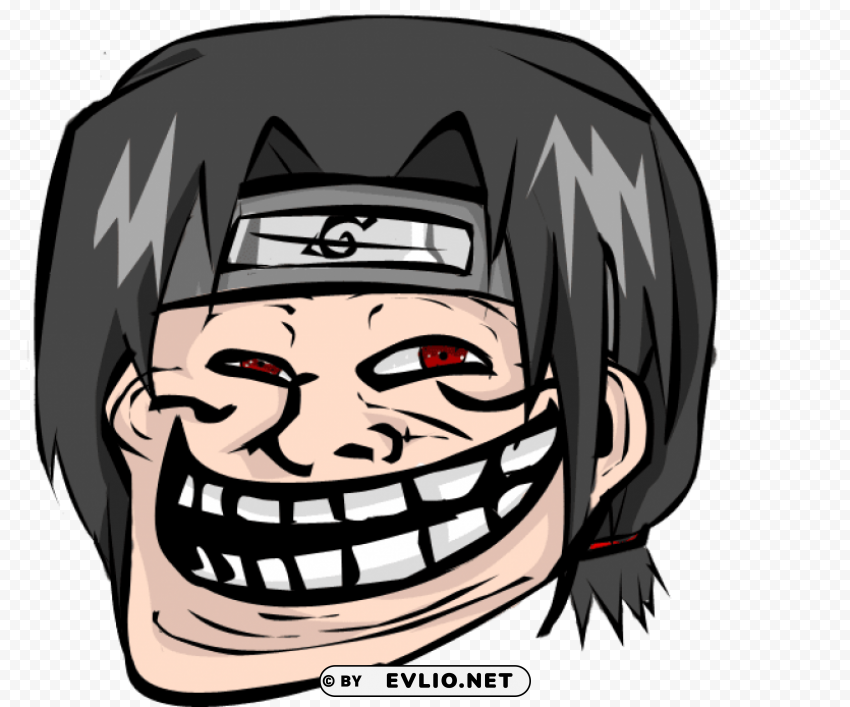 Transparent background PNG image of naruto troll face PNG files with no backdrop wide compilation - Image ID 3fd0383b