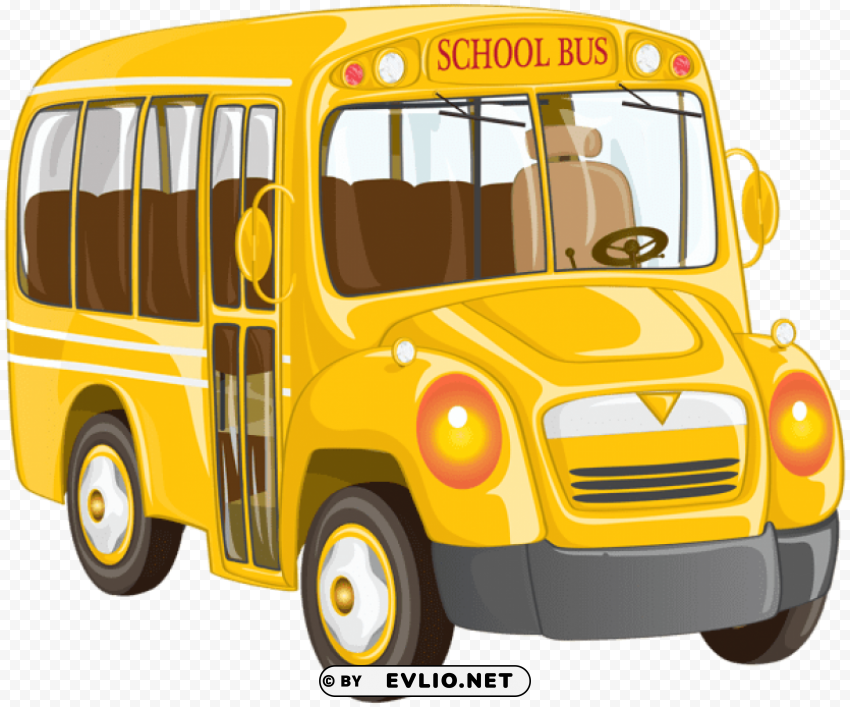 school bus PNG Image Isolated on Clear Backdrop