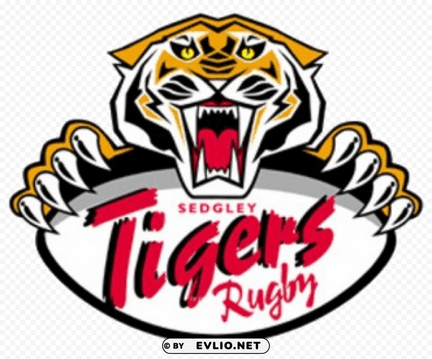 sedgley tigers rugby logo PNG Image with Isolated Graphic Element
