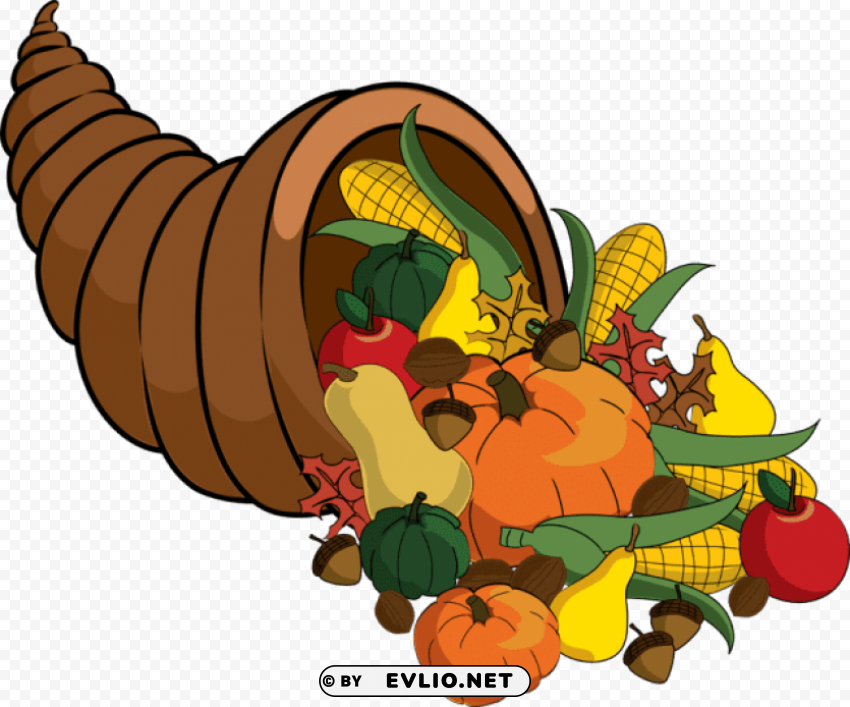 thanksgiving cornucopia ClearCut Background Isolated PNG Graphic Element