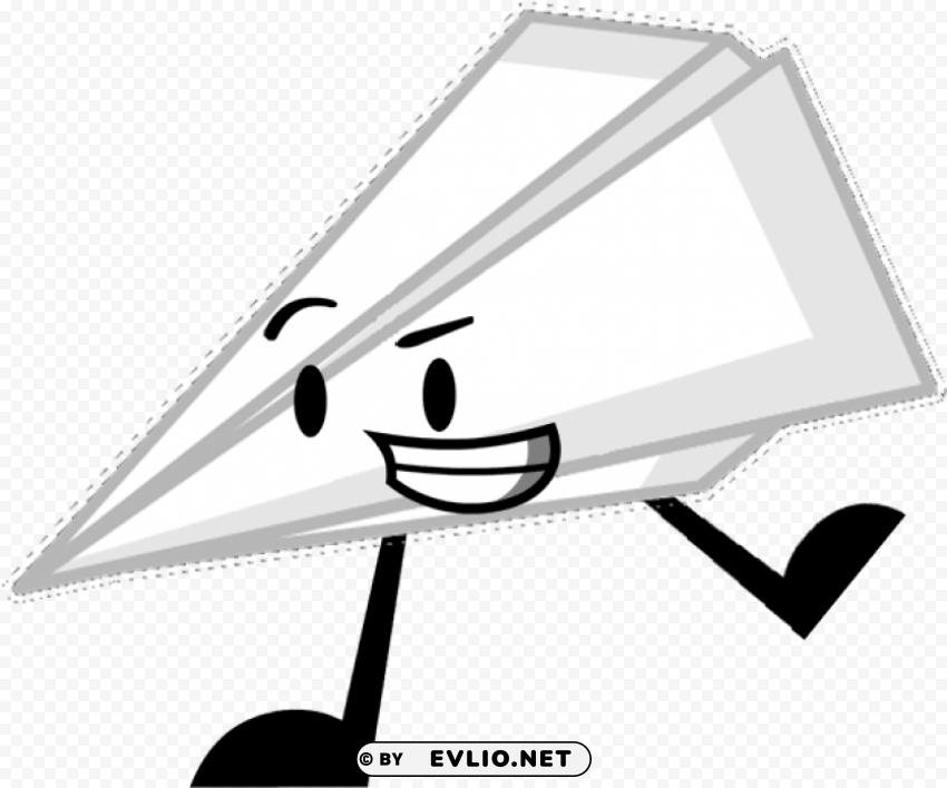 object overload paper airplane PNG Graphic Isolated on Clear Backdrop