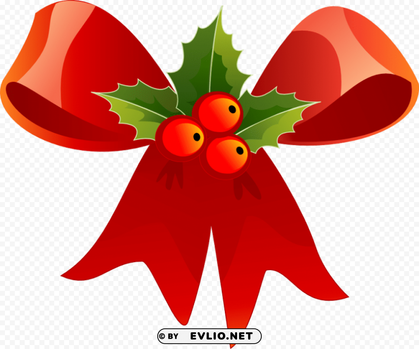 red ribbon christmas Free PNG images with alpha channel