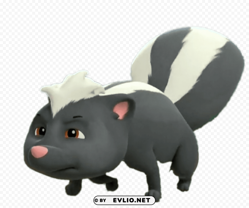 skunk cartoon Transparent Cutout PNG Isolated Element