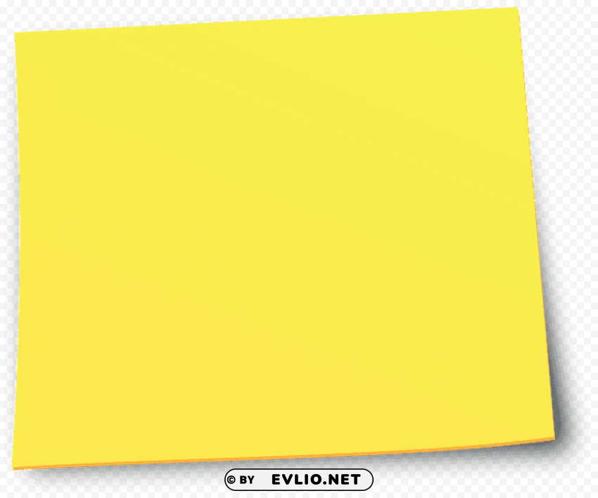 yellow sticky notes ClearCut Background Isolated PNG Design