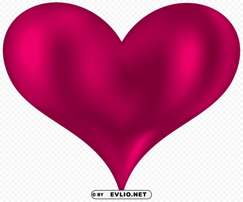 beautiful heart pink PNG with no bg