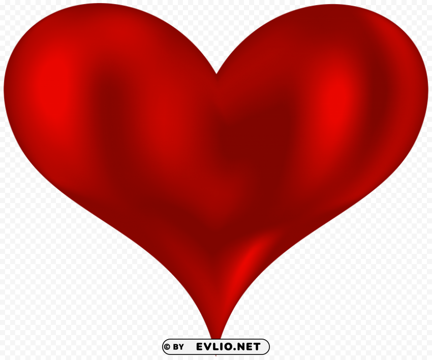 beautiful heart red PNG with no registration needed