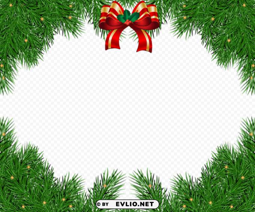 christmasframe border PNG images with alpha transparency wide collection