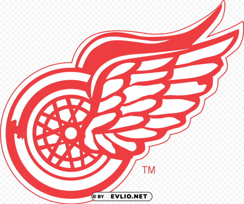 detroit red wings logo nhl Transparent PNG Isolated Subject Matter