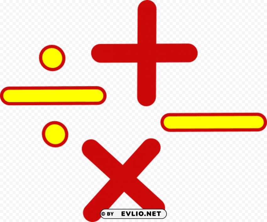 Math Symbols No Isolated Graphic With Transparent Background PNG