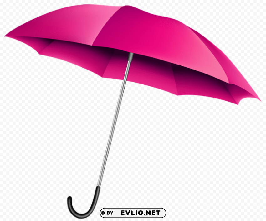 pink umbrella Transparent Background PNG Isolated Item