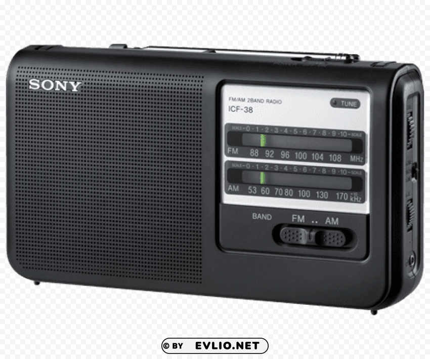 Clear sony radio Isolated Graphic on HighResolution Transparent PNG PNG Image Background ID 97671c04