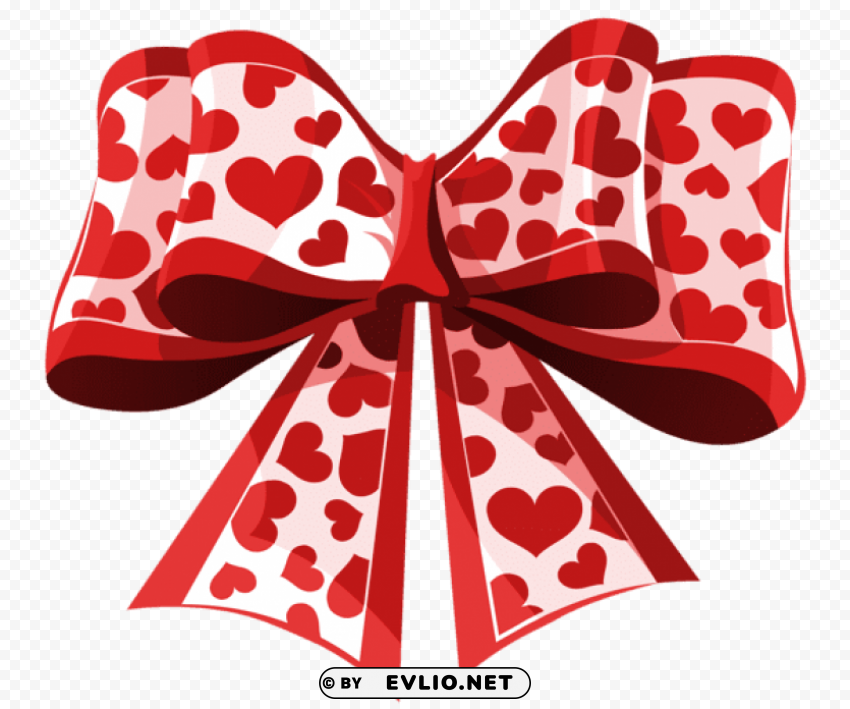 valentine red heart bowpicture HighResolution Transparent PNG Isolation