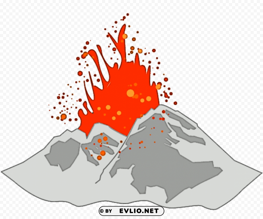 PNG image of volcano Clear PNG pictures broad bulk with a clear background - Image ID d4e3103e