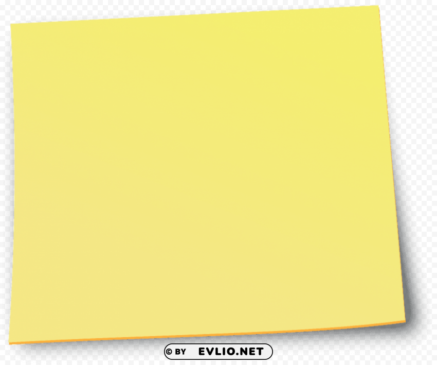 yellow sticky notes Isolated PNG Image with Transparent Background clipart png photo - 5583dbe2