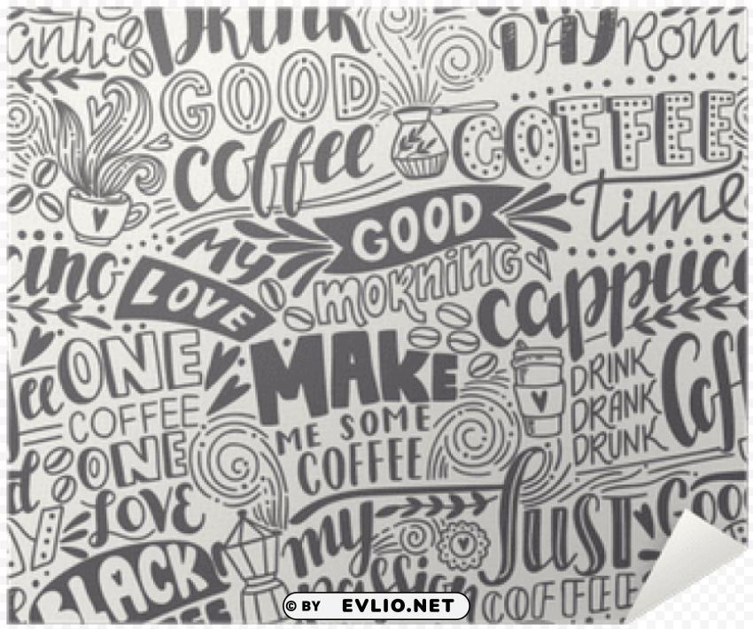 coffee quote vector pattern Alpha PNGs