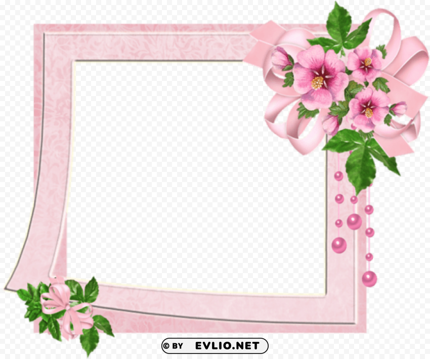 cute photo frame PNG Image with Transparent Background Isolation