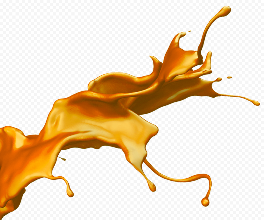Golden Paint Splash HD Image PNG images for personal projects