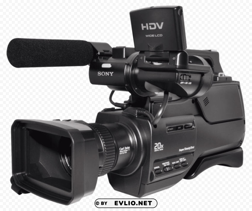 hdv sony video camera PNG clip art transparent background