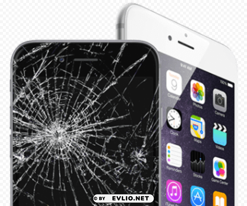 iphone 6 broken screen close up Free download PNG images with alpha transparency