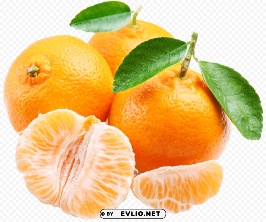 mandarin PNG images with transparent elements pack