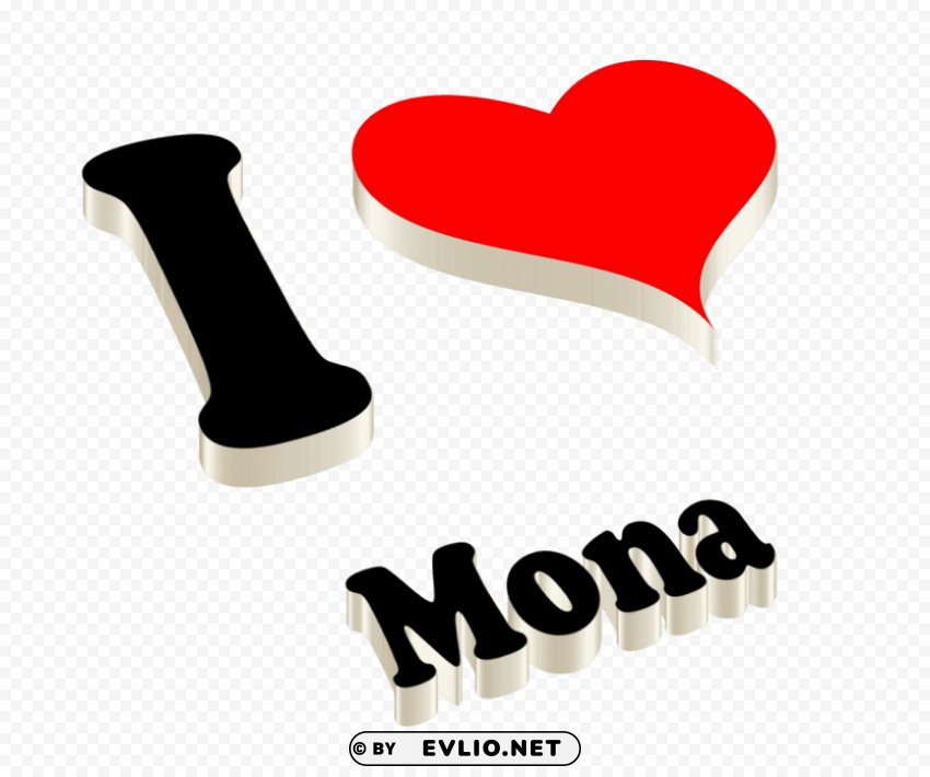 mona happy birthday name logo Isolated Artwork in Transparent PNG Format