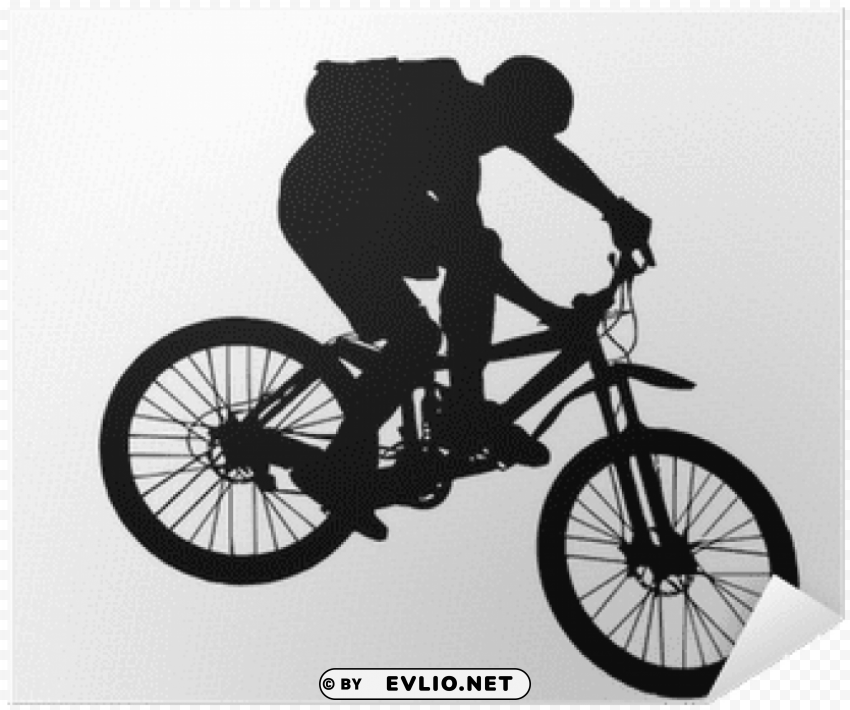 mountain bike silhouette Transparent image
