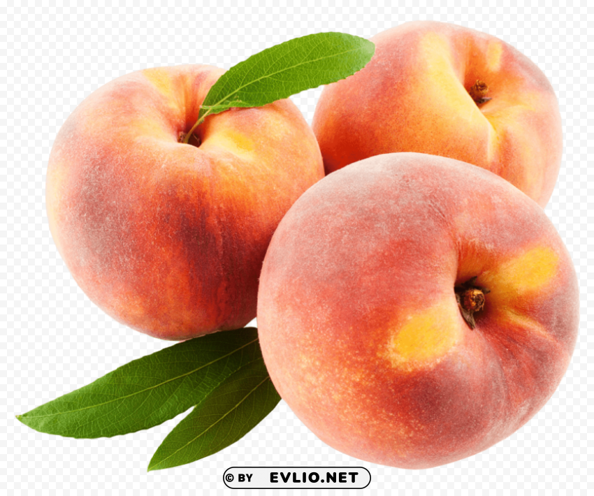 peach fruits with leaf PNG transparent photos for design
