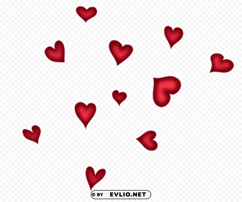 red hearts High-definition transparent PNG