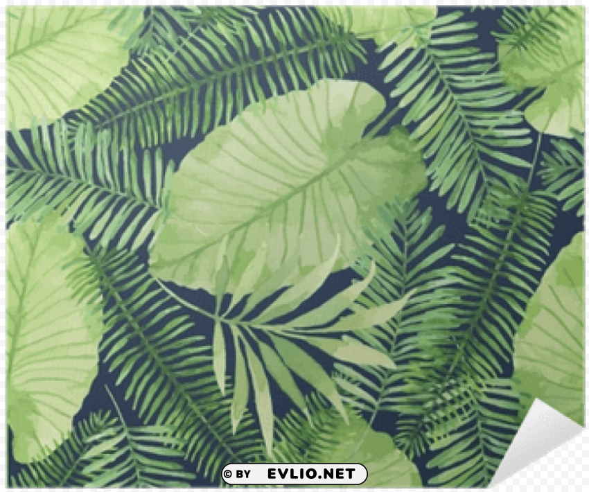 tropical seamless pattern Transparent PNG Object with Isolation