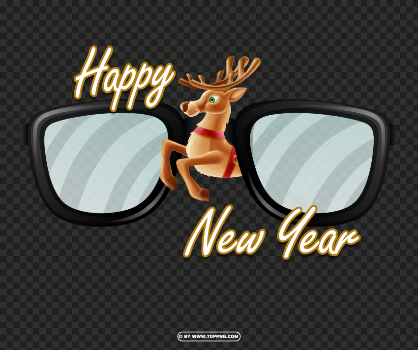 Happy New Year 2023 Marry Charismas Clear Background Isolated PNG Illustration