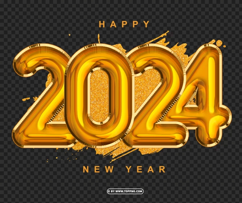 2024 new year images for graphic design Isolated Artwork in HighResolution Transparent PNG