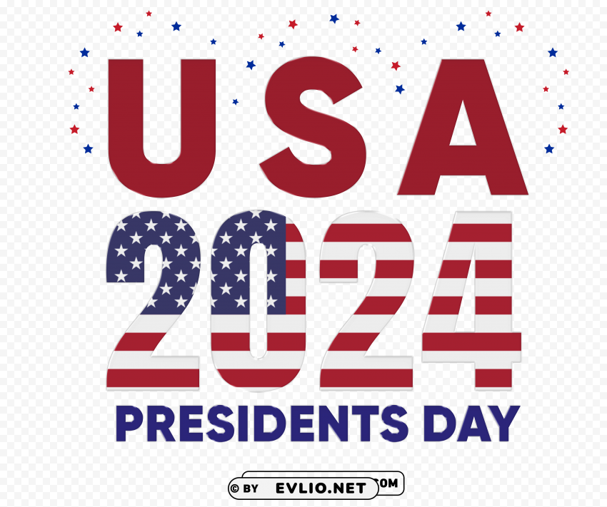 2024 Presidents Day USA Design FREE PNG files with clear background - Image ID 34a39290