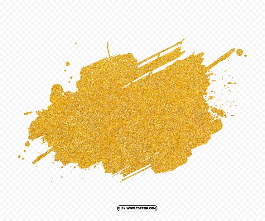 abstract splash gold glitter HighQuality Transparent PNG Element