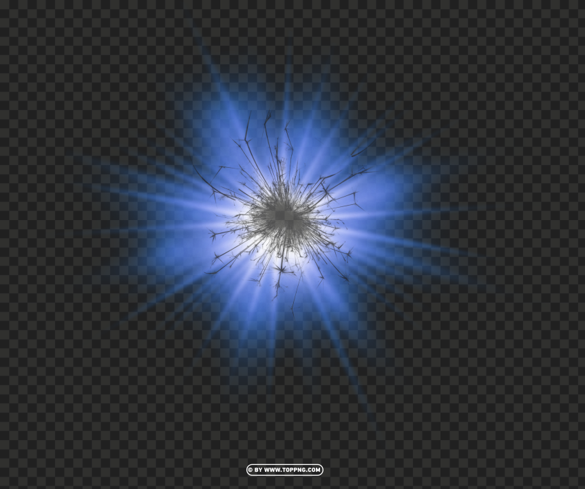 blue glowing colors light effect PNG with Clear Isolation on Transparent Background