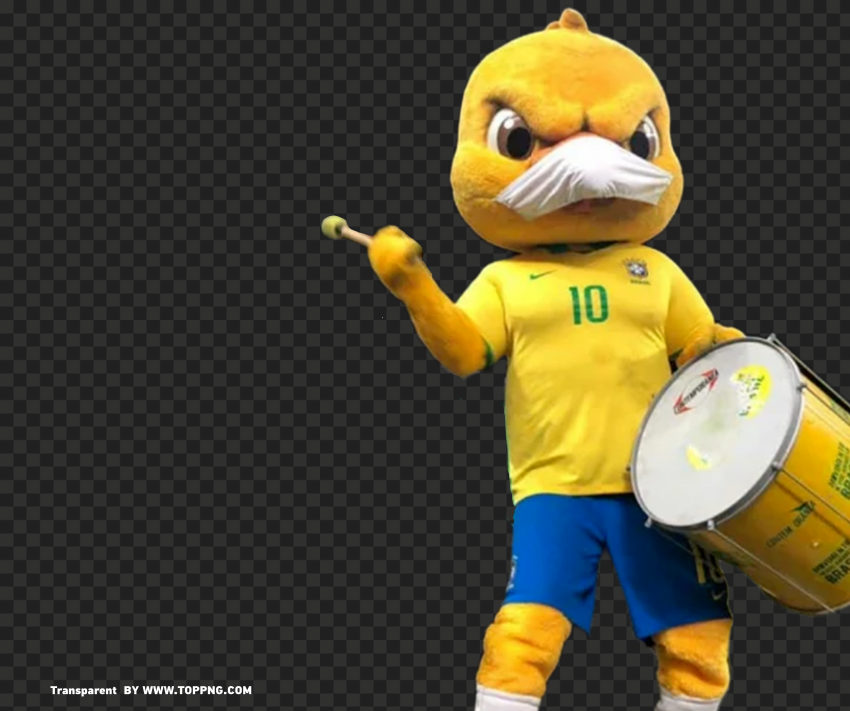 canarinho pistola beating the drum free PNG with no bg