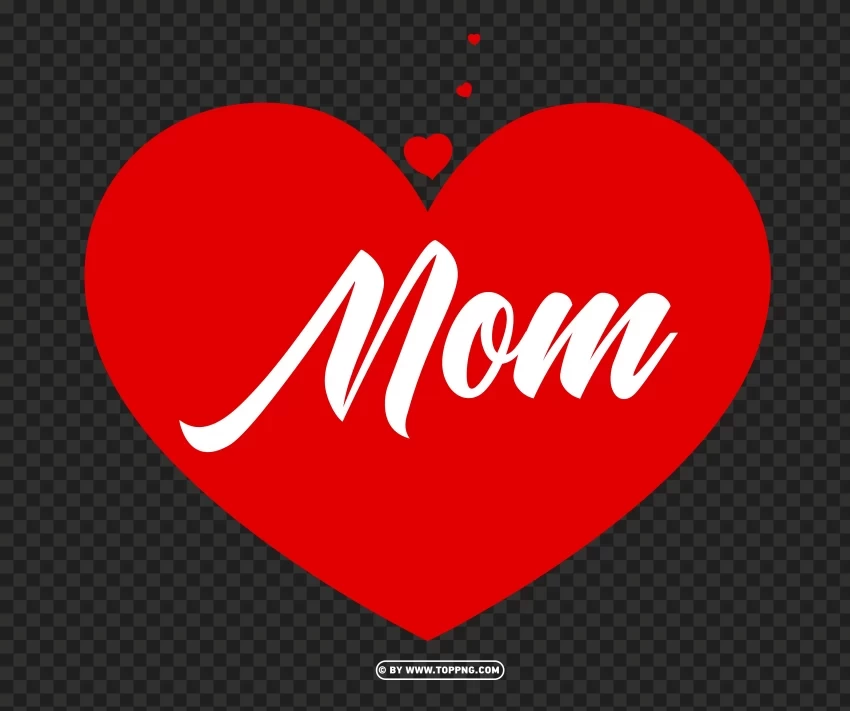 Elegant Mothers Day Heart Illustration On Background PNG Images With Transparent Canvas Compilation