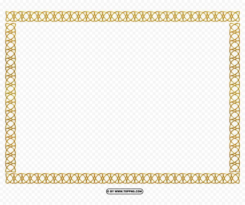 elegant ornament gold frame Transparent Background PNG Isolated Pattern - Image ID 208eae2c
