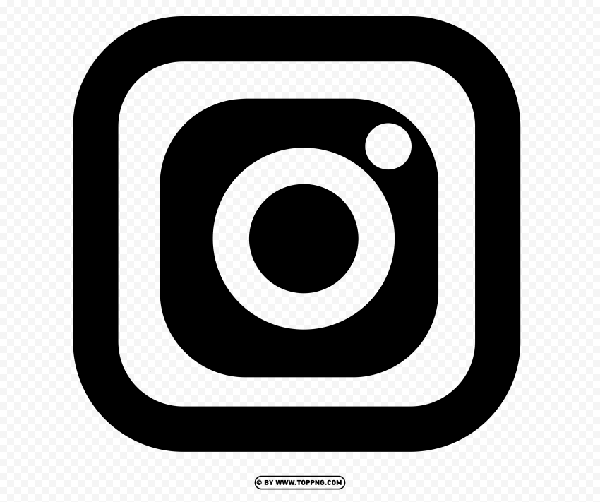 free black bold instagram logo PNG transparent images for websites - Image ID a8467f71