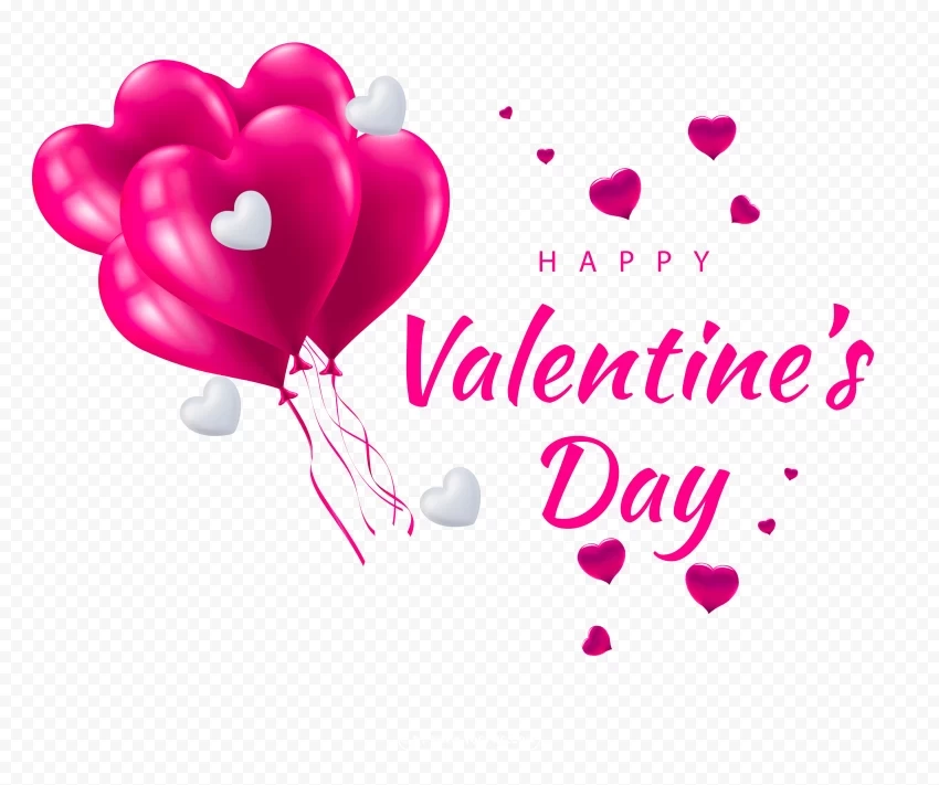 free card minimal 14 february happy valentines day design PNG files with clear backdrop assortment - Image ID 270c8829
