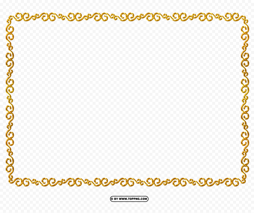 free gold vintage frame Transparent Background PNG Isolation - Image ID f31a4c05